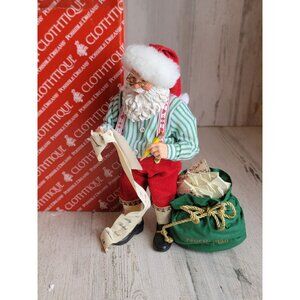 Clothtique Santa's list vintage naughty nice xmas figure decor